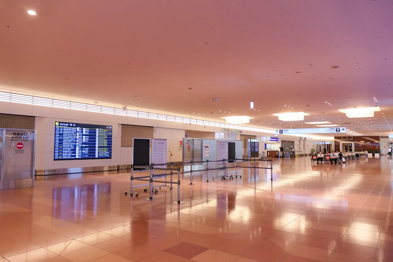 羽田空港第3ターミナルの到着ロビー