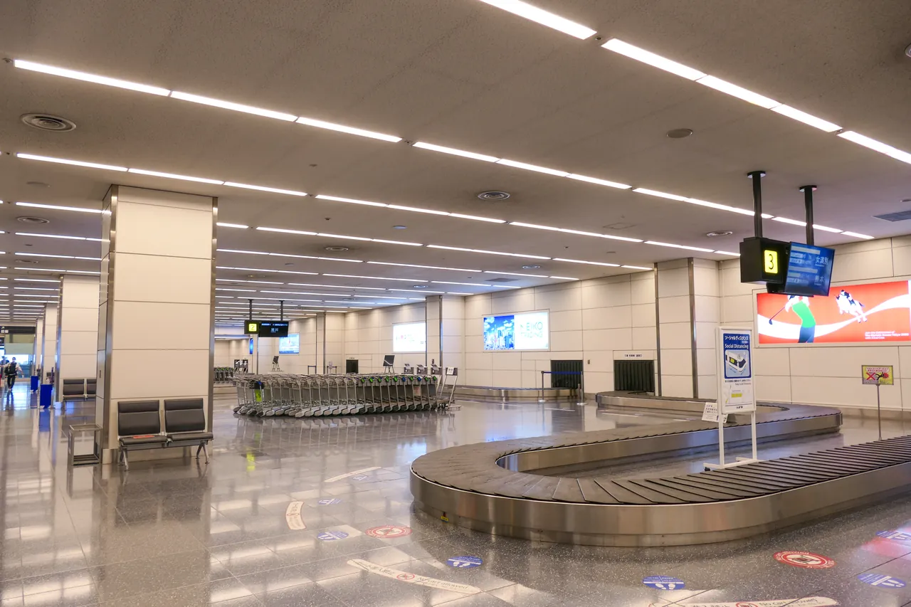 Haneda Airport 第 2 航廈的行李轉盤