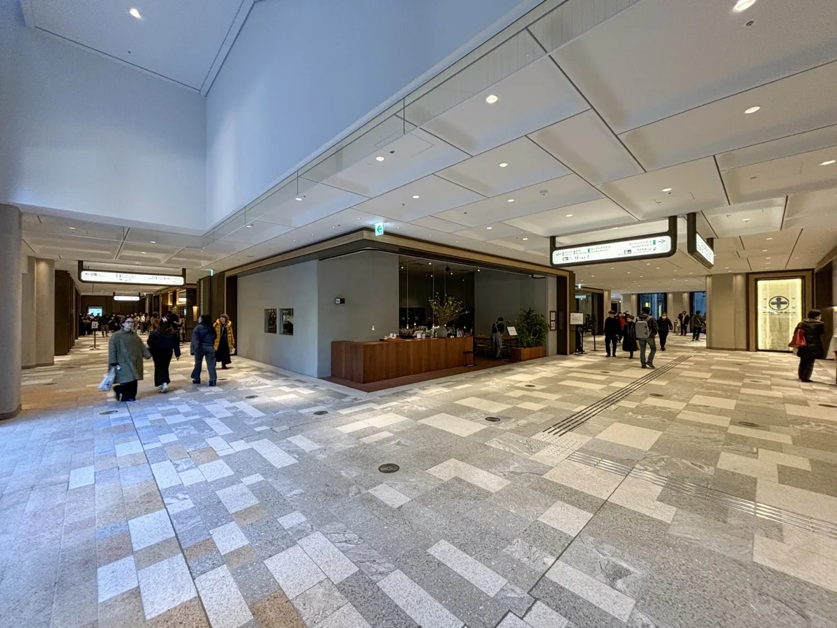 Basement concourse of Azabudai Hills Garden Plaza B (B1)